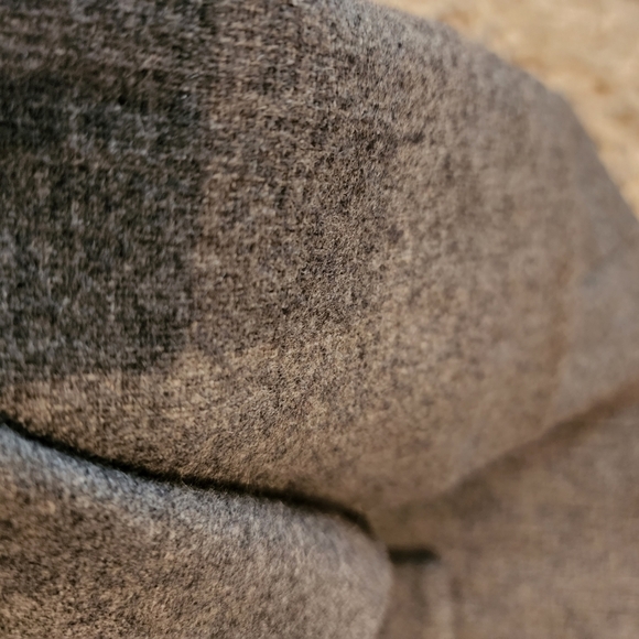 Katya Leonoviche faux wool grey skirt size 34 Italy Front Pockets Vegan Feminie - Picture 8 of 14